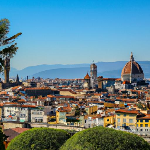 Một bức ảnh tuyệt đẹp về cảnh quan thành phố Florence với những công trình biểu tượng